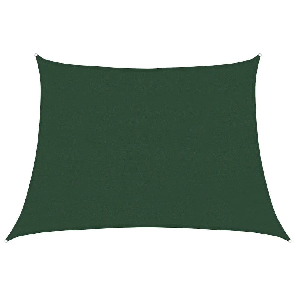 Vela Parasole 160 g/m² Trapezio Verde Scuro 4/5x3 m in HDPE 311490 - Image 2