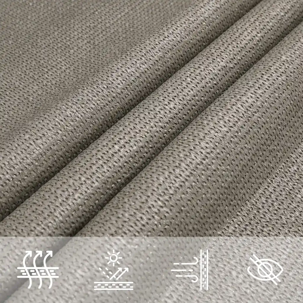 Vela Parasole 160 g/m² Triangolare 5x6x6 m in HDPE 4002010 - Image 8