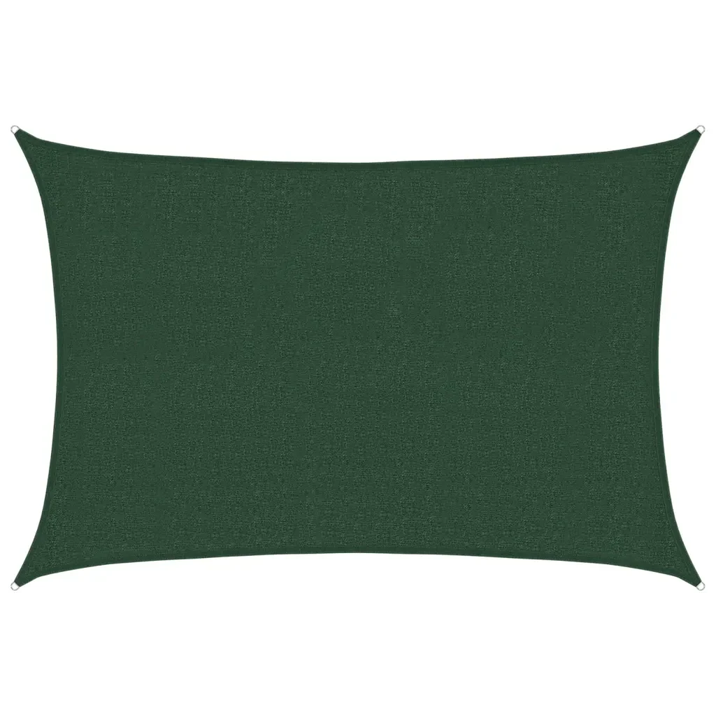 Vela Parasole 160 g/m² Verde Scuro 2,5x4 m in HDPE 311454 - Image 2