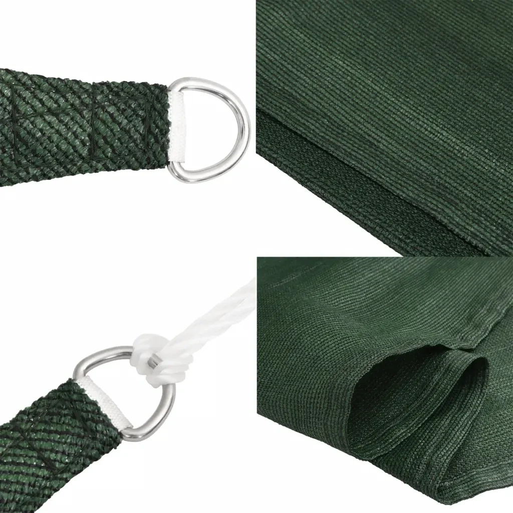 Vela Parasole 160 g/m² Verde Scuro 2,5x4 m in HDPE 311454 - Image 7