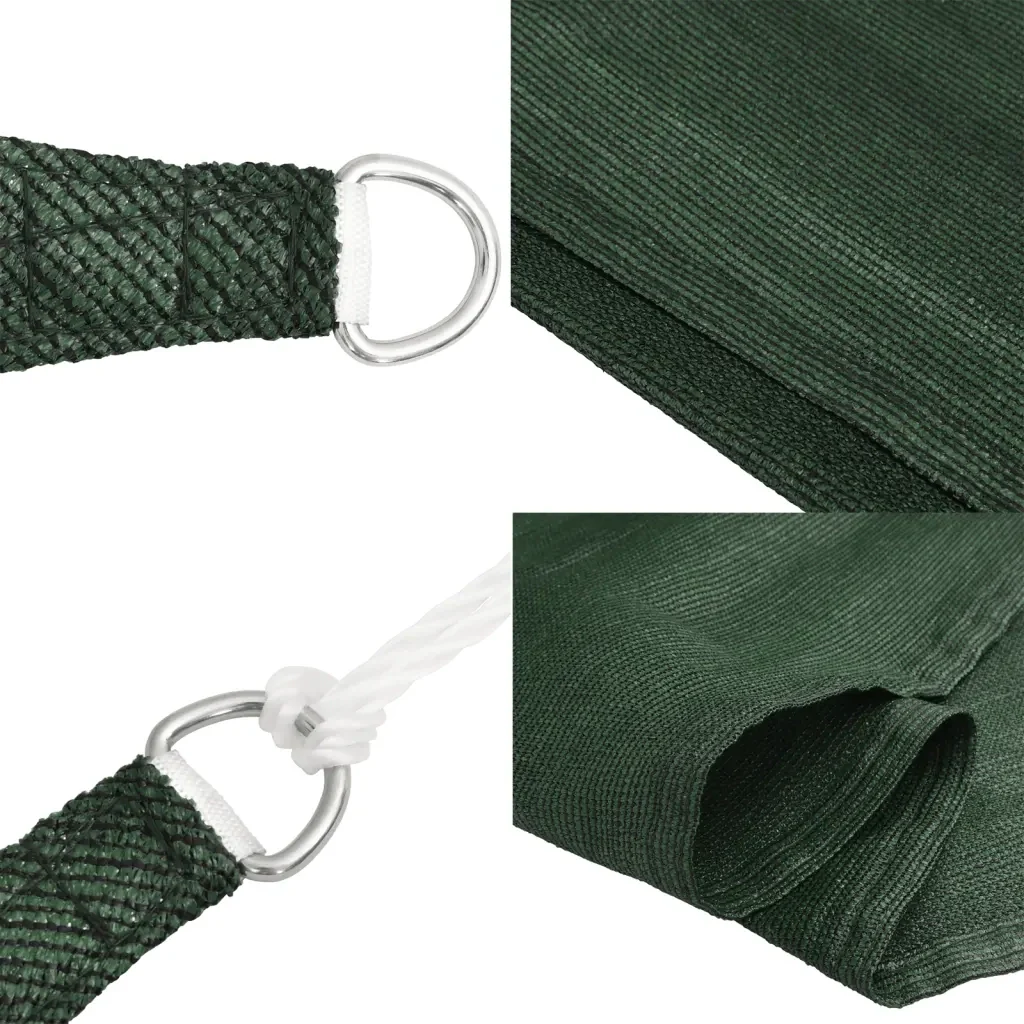 Vela Parasole 160 g/m² Verde Scuro 3/4x3 m in HDPE 311489 - Image 7