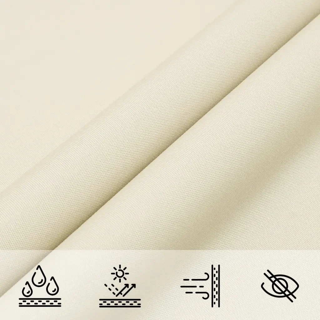 Vela Parasole Crema 2x2x2 m 100% Poliestere Oxford - Image 7