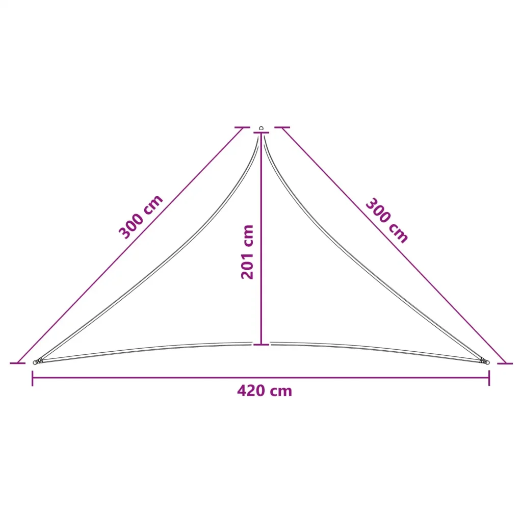 Vela Parasole | Telo Ombra | Vela da ombra 3 x 3 x 4,2 m HDPE - Image 8