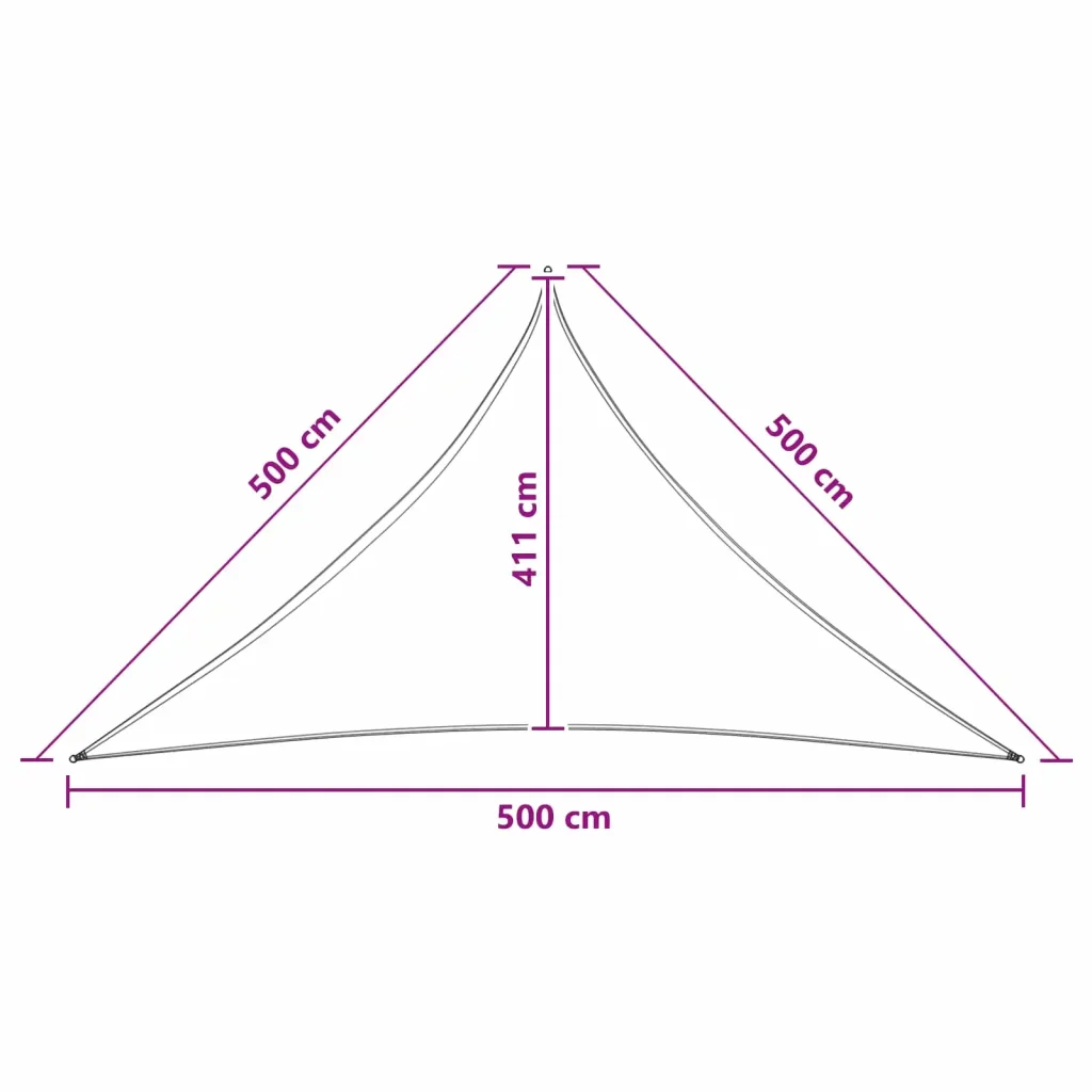 Vela Parasole | Telo Ombra | Vela da ombra 5 x 5 x 5 m HDPE - Image 8