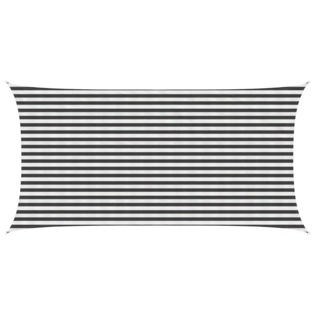Vela Parasole | Telo Ombra | Vela da ombra Antracite e Bianco 2,5 x 5 m HDPE - Image 2