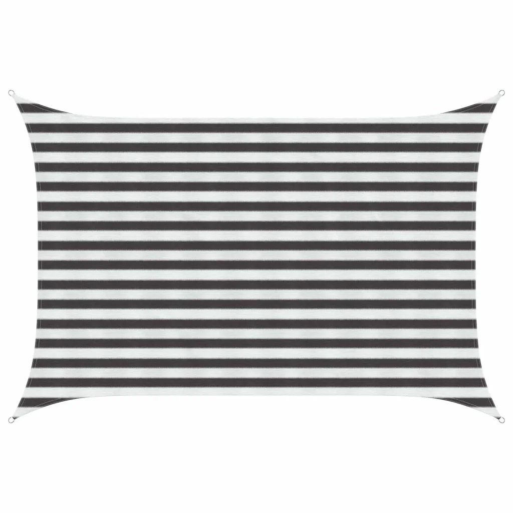 Vela Parasole | Telo Ombra | Vela da ombra Antracite e Bianco 2 x 3,5 m HDPE - Image 2