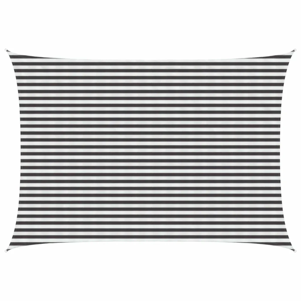 Vela Parasole | Telo Ombra | Vela da ombra Antracite e Bianco 3,5 x 5 m HDPE - Image 2
