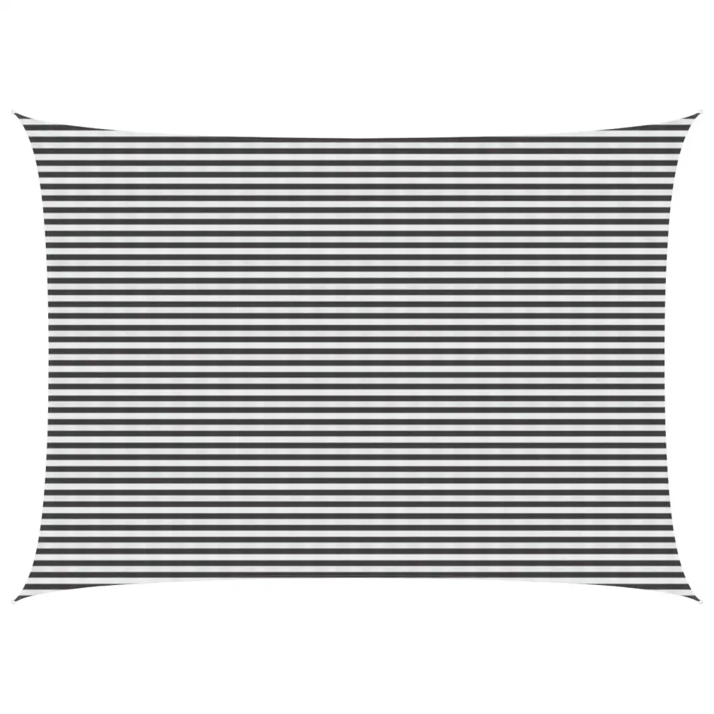 Vela Parasole | Telo Ombra | Vela da ombra Antracite e Bianco 5 x 6 m HDPE - Image 2