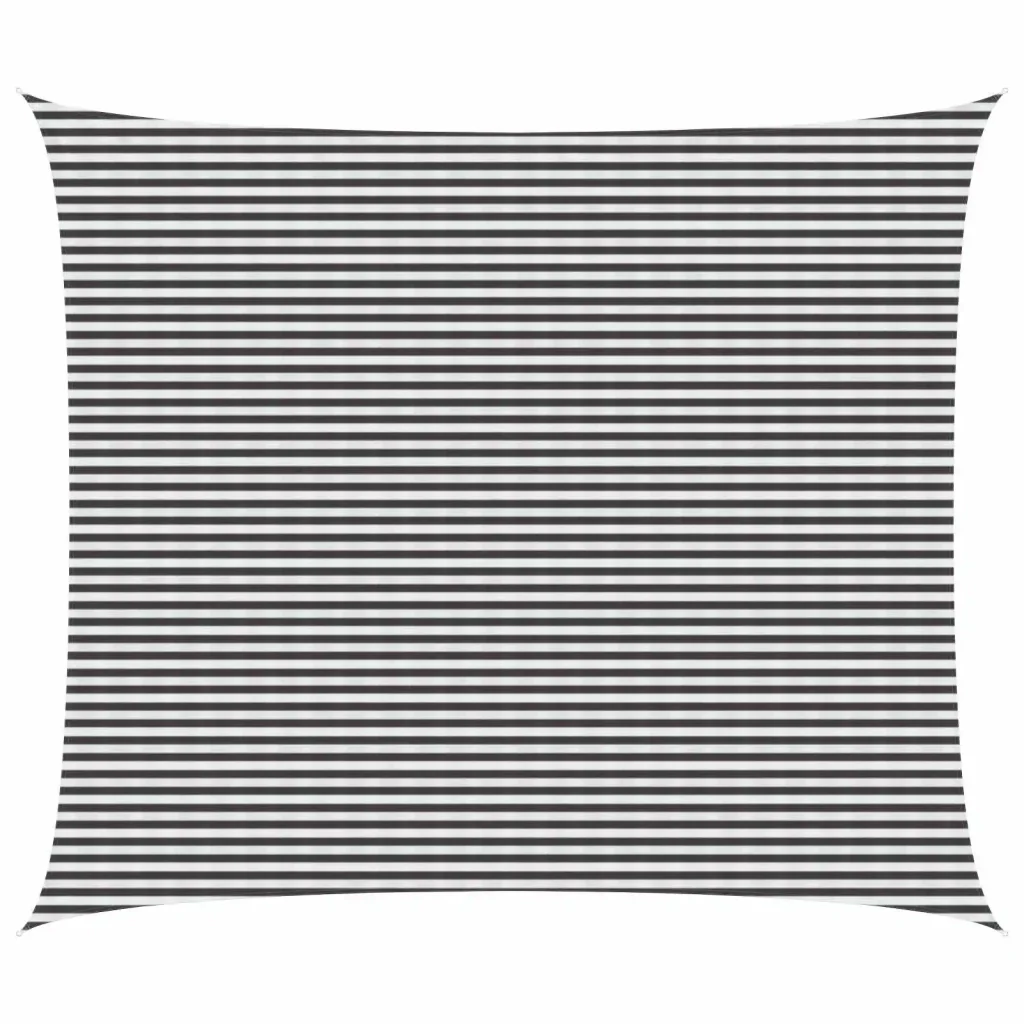 Vela Parasole | Telo Ombra | Vela da ombra Antracite e Bianco 6 x 7 m HDPE - Image 2