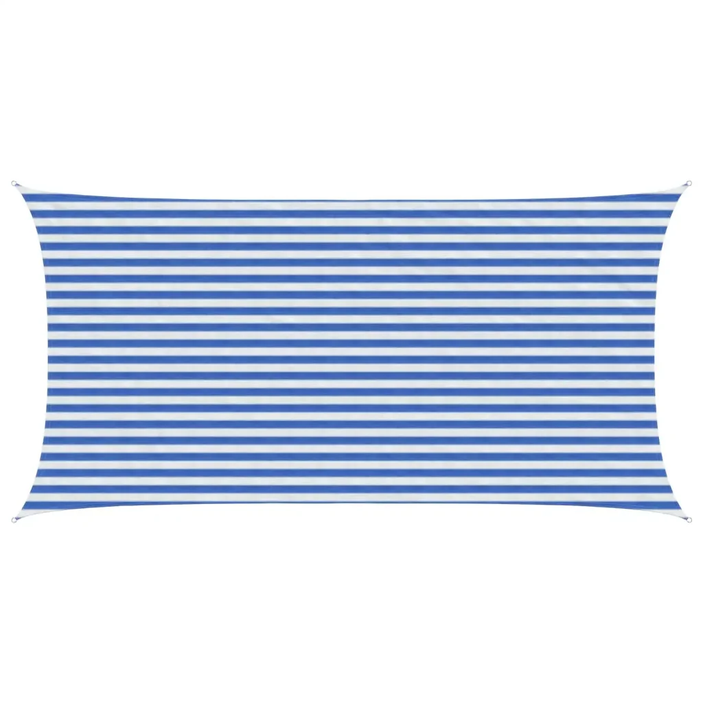 Vela Parasole | Telo Ombra | Vela da ombra Blu e Bianco 2,5 x 4,5 m HDPE - Image 2