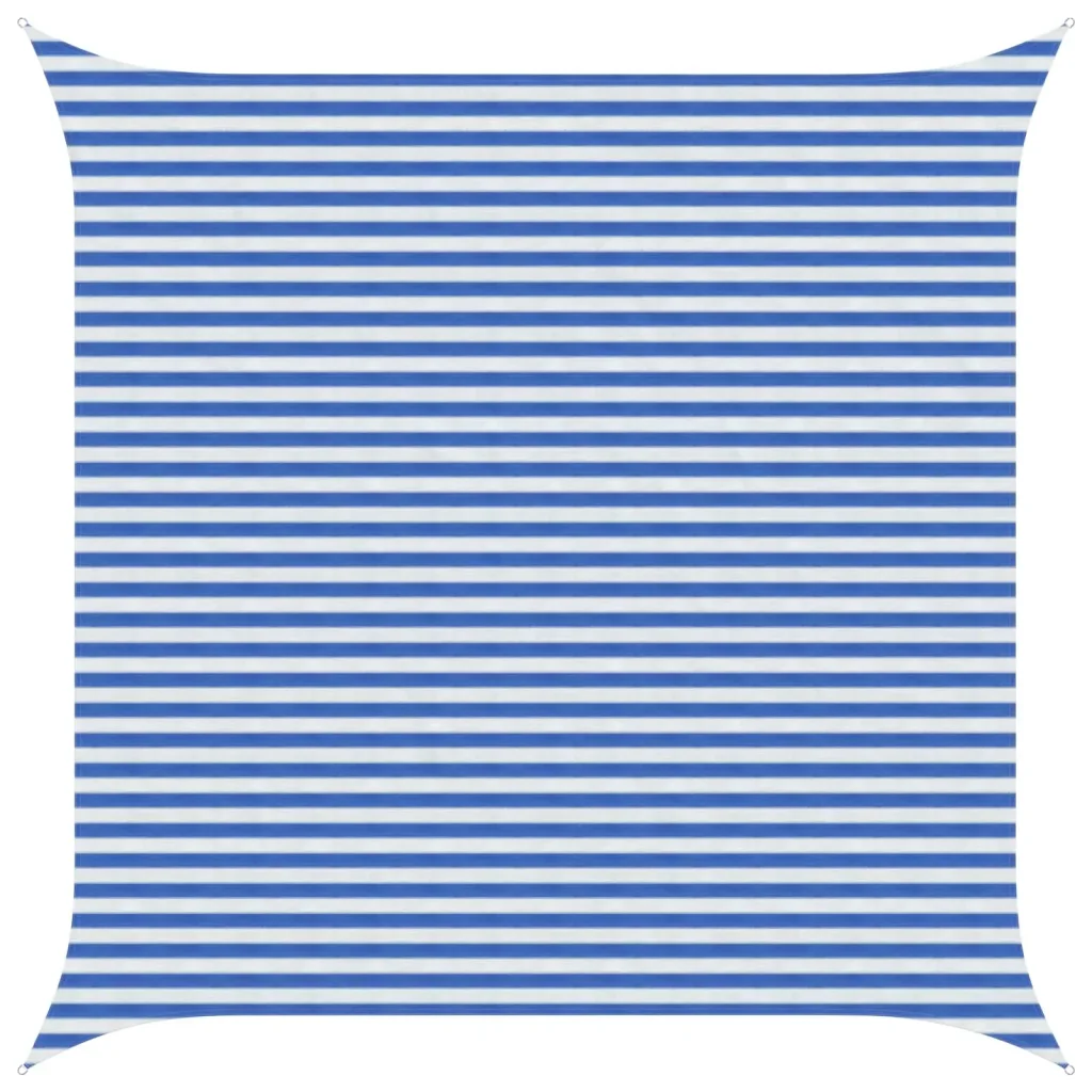 Vela Parasole | Telo Ombra | Vela da ombra Blu e Bianco 4,5 x 4,5 m HDPE - Image 2