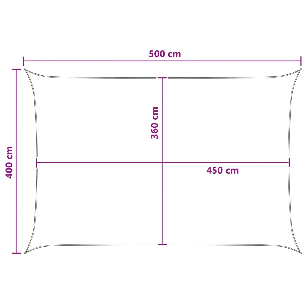 Vela Parasole | Telo Ombra | Vela da ombra Blu e Bianco 4 x 5 m HDPE - Image 8