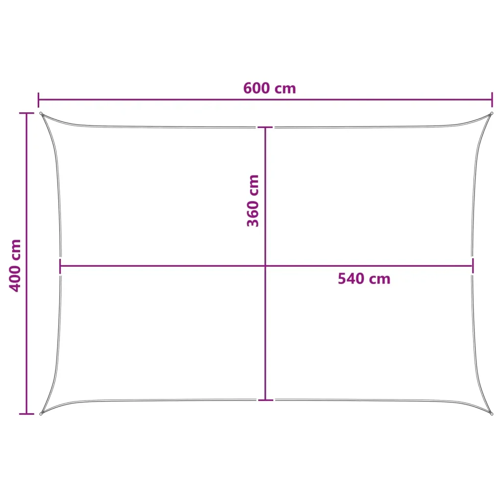 Vela Parasole | Telo Ombra | Vela da ombra Blu e Bianco 4 x 6 m HDPE - Image 8
