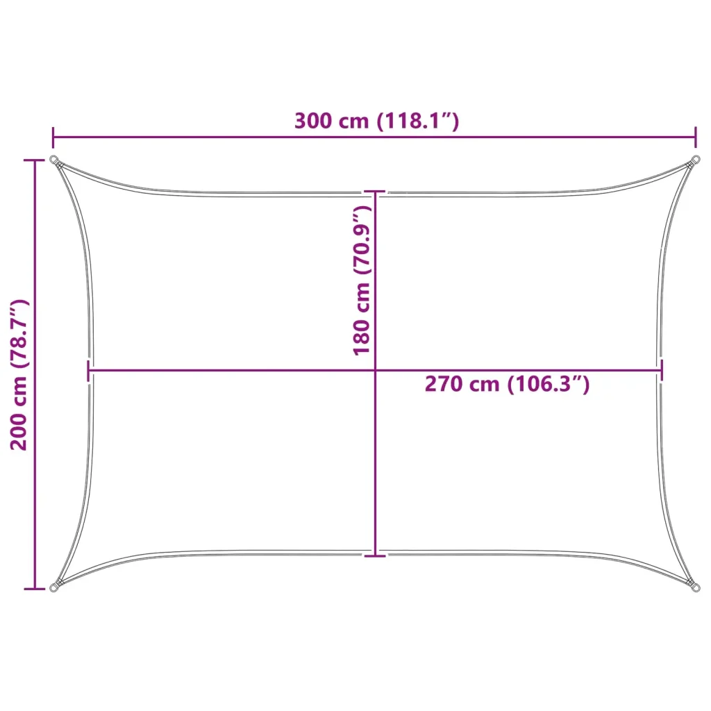 Vela Parasole | Telo Ombra | Vela da ombra Giallo e Bianco 2 x 3 m HDPE - Image 10