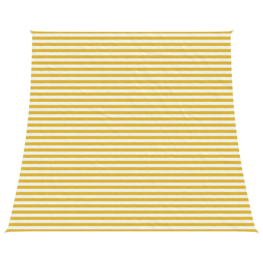 Vela Parasole | Telo Ombra | Vela da ombra Giallo e Bianco 4 / 5 x 4 m HDPE - Image 2