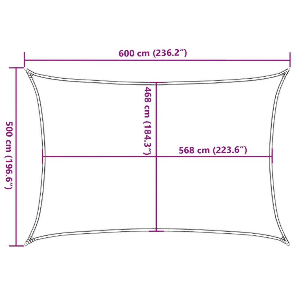 Vela Parasole | Telo Ombra | Vela da ombra Grigio Chiaro 6x5 m 100% Poliestere Oxford - Image 10