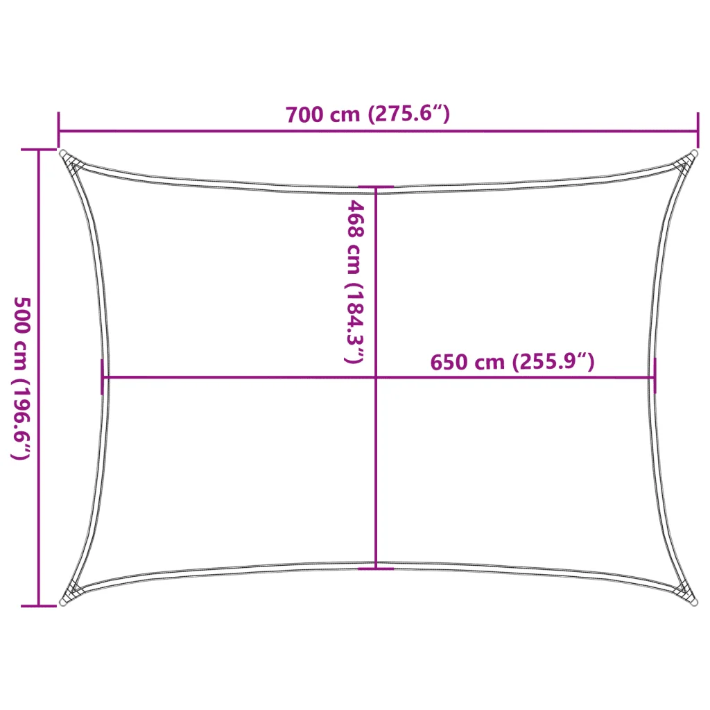 Vela Parasole | Telo Ombra | Vela da ombra Grigio Chiaro 7x5 m 100% Poliestere Oxford - Image 10