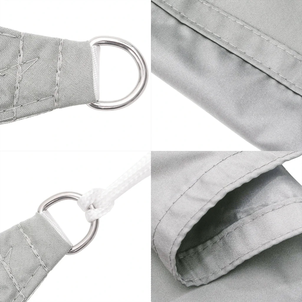 Vela Parasole | Telo Ombra | Vela da ombra Grigio Chiaro 7x5x5 m 100% Poliestere Oxford - Image 6
