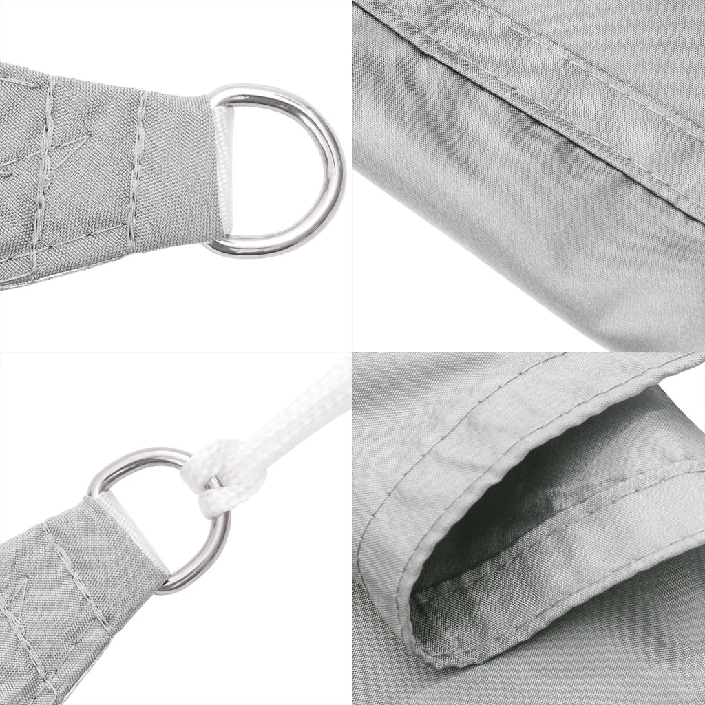 Vela Parasole | Telo Ombra | Vela da ombra Grigio Chiaro 8x5 m 100% Poliestere Oxford - Image 6