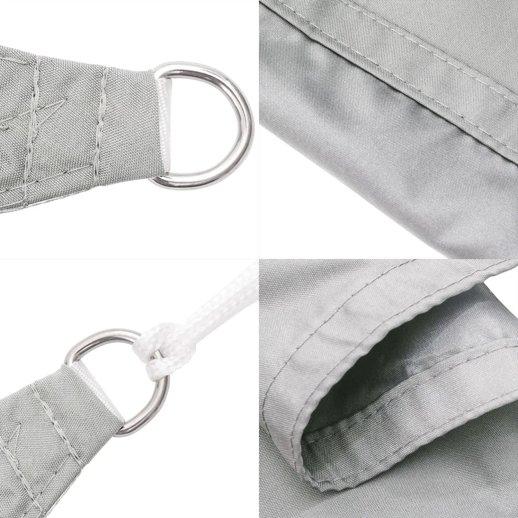 Vela Parasole | Telo Ombra | Vela da ombra Grigio Chiaro 8x6 m 100% Poliestere Oxford - Image 6