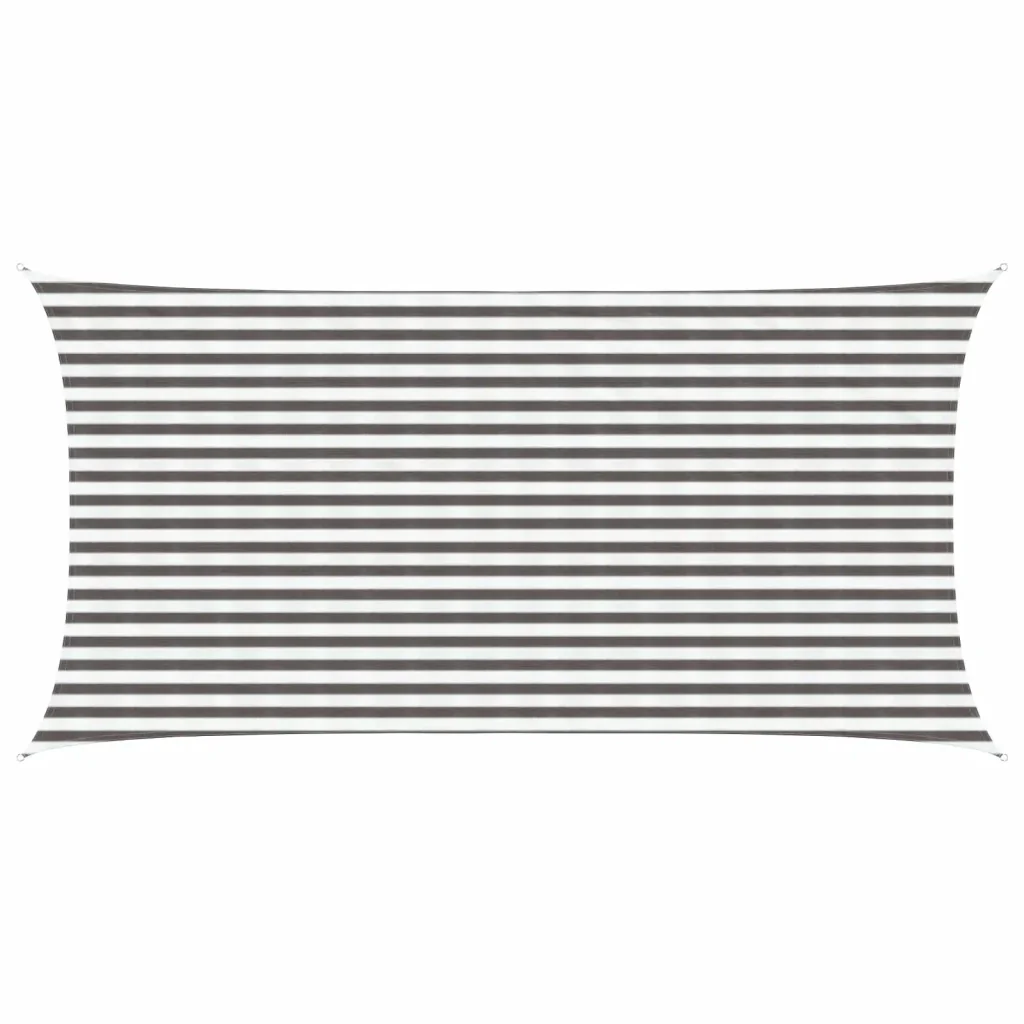 Vela Parasole | Telo Ombra | Vela da ombra Grigio chiaro e bianco 2,5 x 4,5 m HDPE - Image 2
