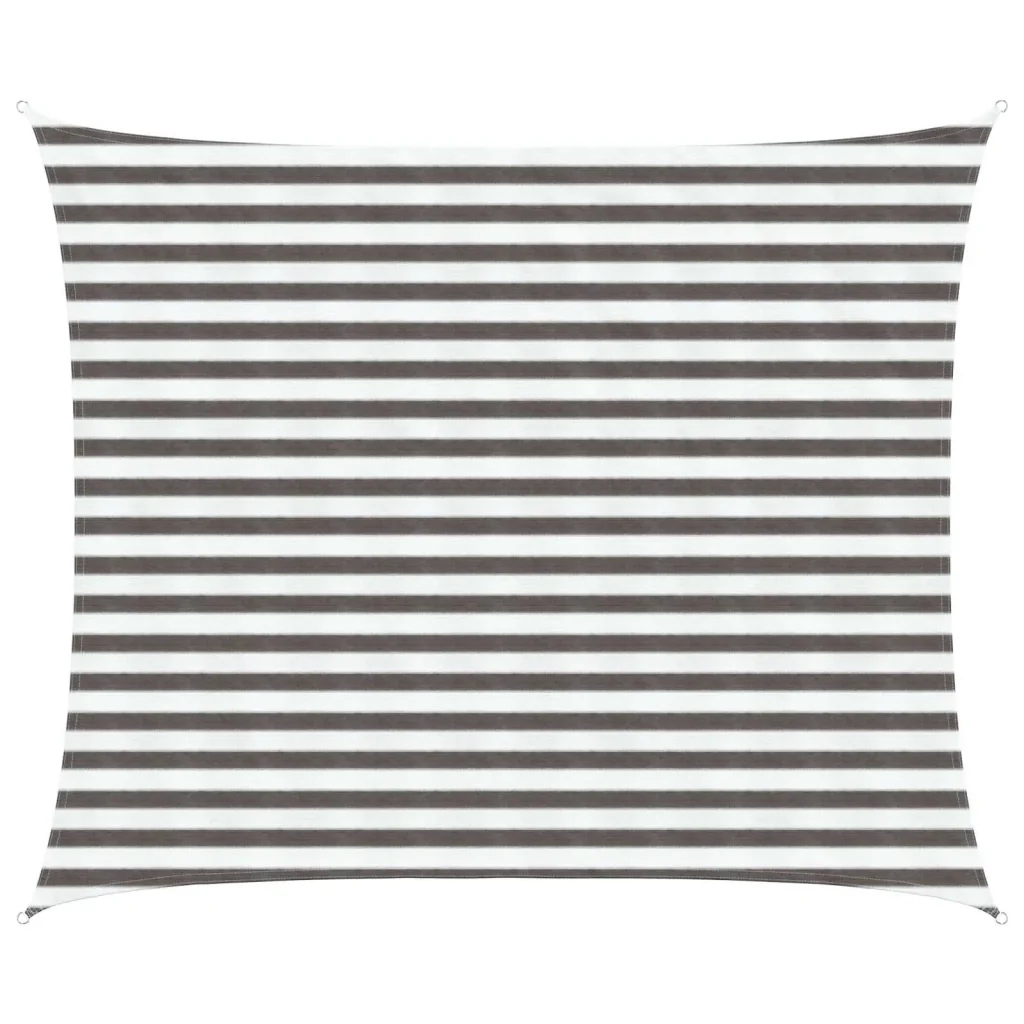 Vela Parasole | Telo Ombra | Vela da ombra Grigio chiaro e bianco 2,5 x 4 m HDPE - Image 2