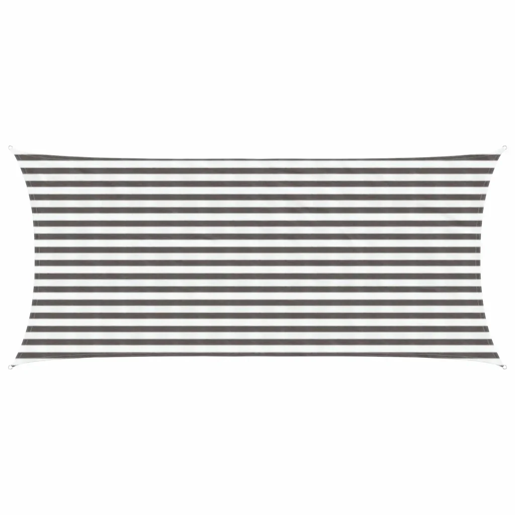 Vela Parasole | Telo Ombra | Vela da ombra Grigio chiaro e bianco 2 x 4 m HDPE - Image 2