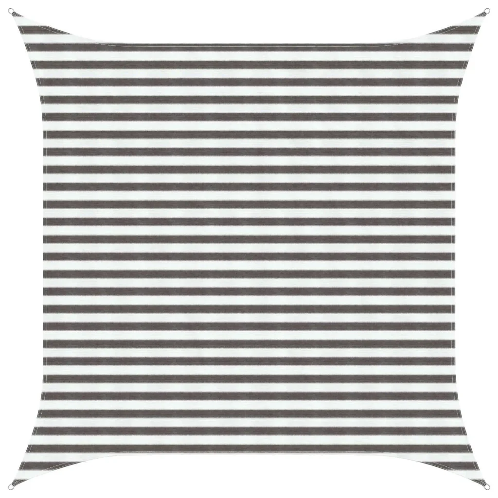 Vela Parasole | Telo Ombra | Vela da ombra Grigio chiaro e bianco 3,6 x 3,6 m HDPE - Image 2