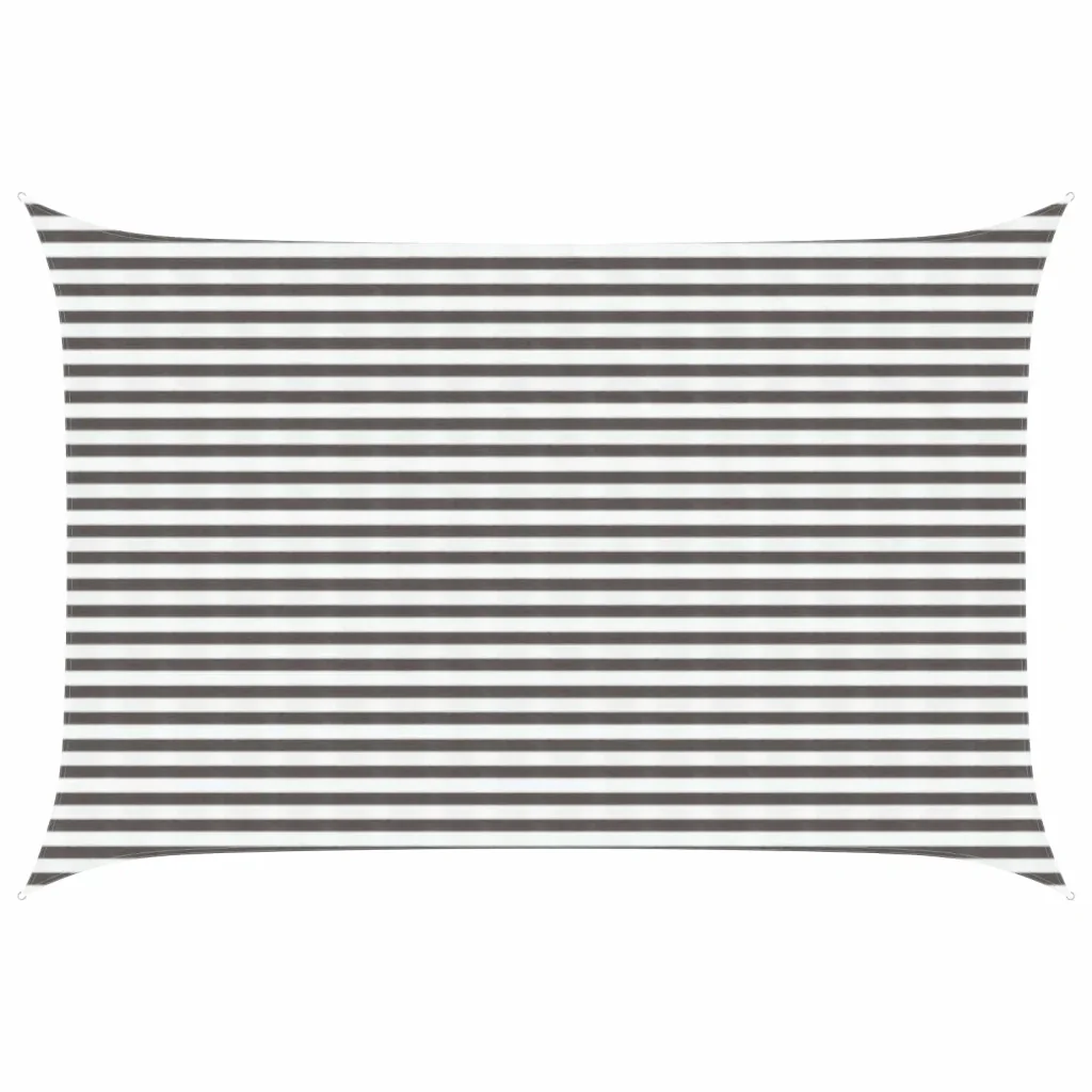 Vela Parasole | Telo Ombra | Vela da ombra Grigio chiaro e bianco 3 x 4 m HDPE - Image 2