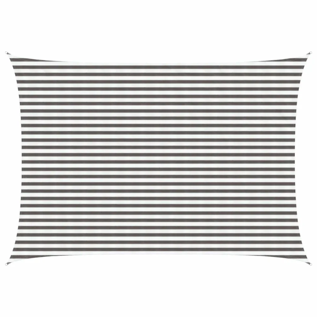 Vela Parasole | Telo Ombra | Vela da ombra Grigio chiaro e bianco 3 x 6 m HDPE - Image 2