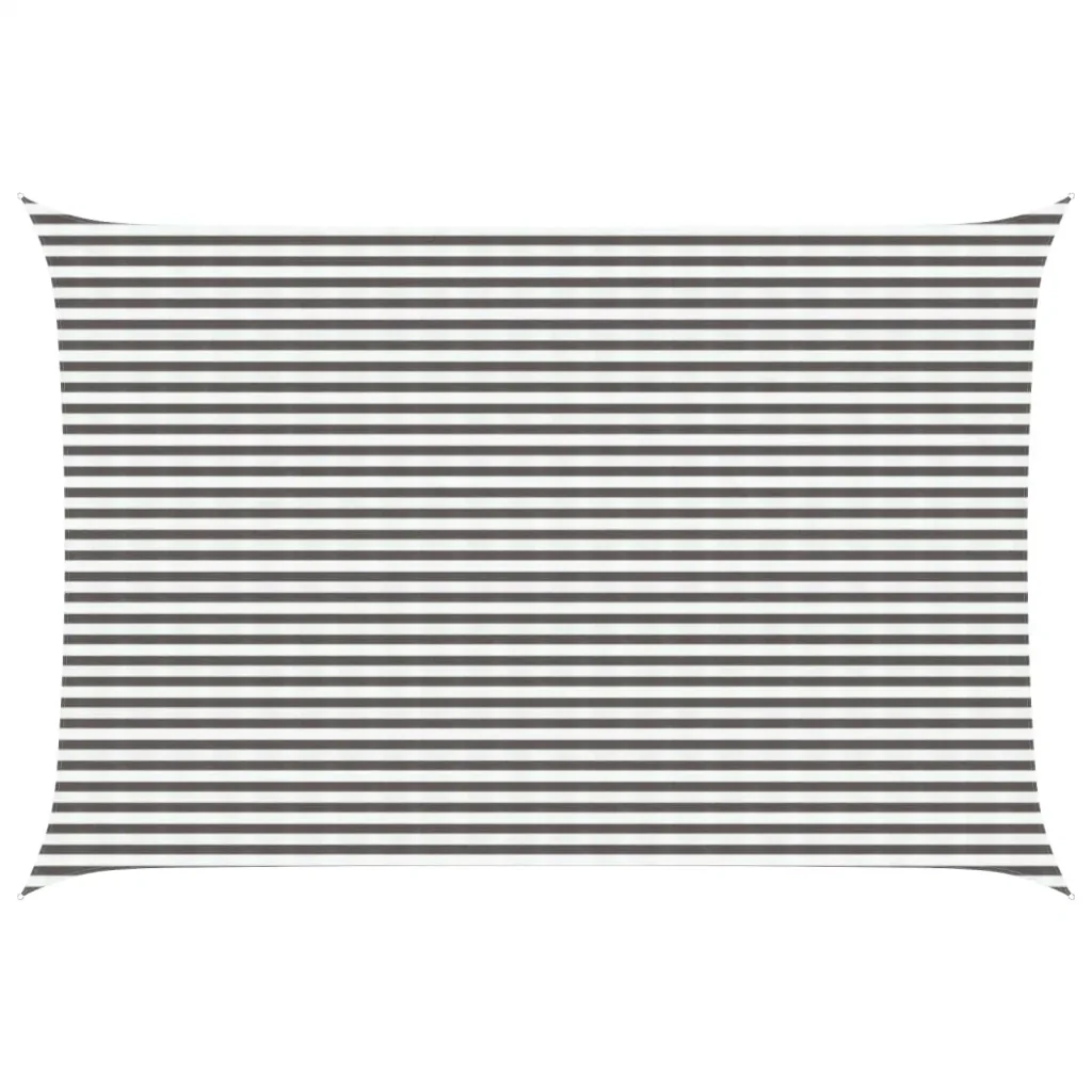 Vela Parasole | Telo Ombra | Vela da ombra Grigio chiaro e bianco 4 x 6 m HDPE - Image 2