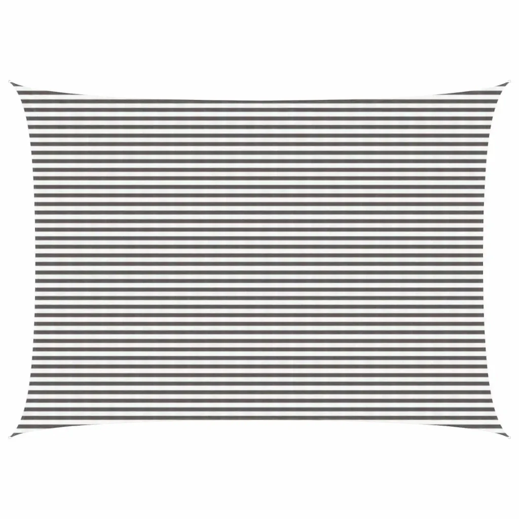 Vela Parasole | Telo Ombra | Vela da ombra Grigio chiaro e bianco 5 x 6 m HDPE - Image 2