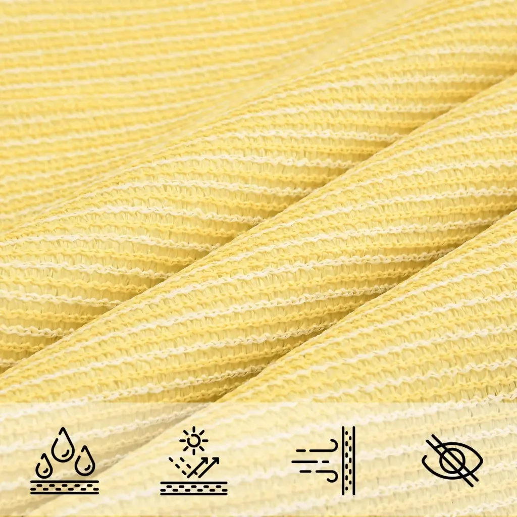 Vela Parasole | Telo Ombra | Vela da ombra in HDPE Quadrata 2x2 m Beige - Image 5