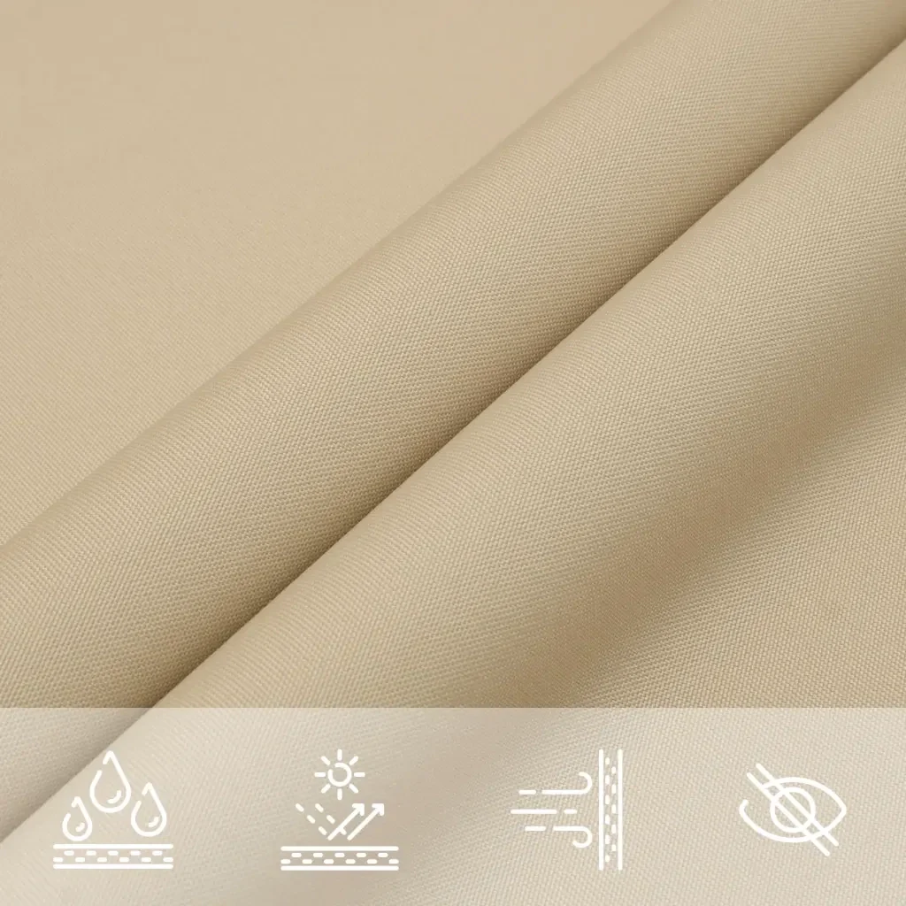 Vela Parasole | Telo Ombra | Vela da ombra in Tela Oxford Quadrata 2,5x2,5 m Beige - Image 8