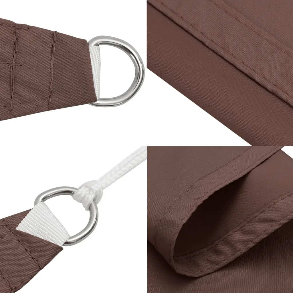 Vela Parasole | Telo Ombra | Vela da ombra in Tela Oxford Quadrata 2,5x2,5 m Marrone - Image 8