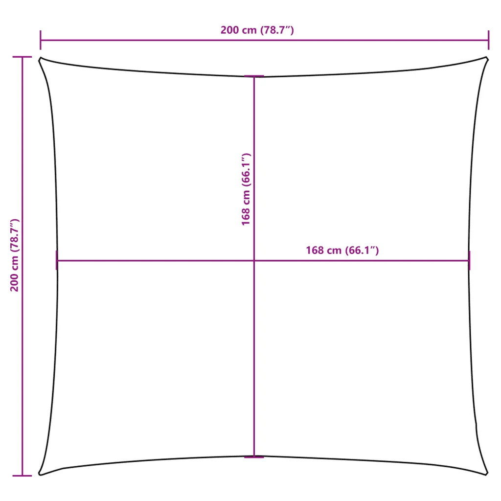 Vela Parasole | Telo Ombra | Vela da ombra in Tela Oxford Quadrata 2x2 m Blu - Image 10