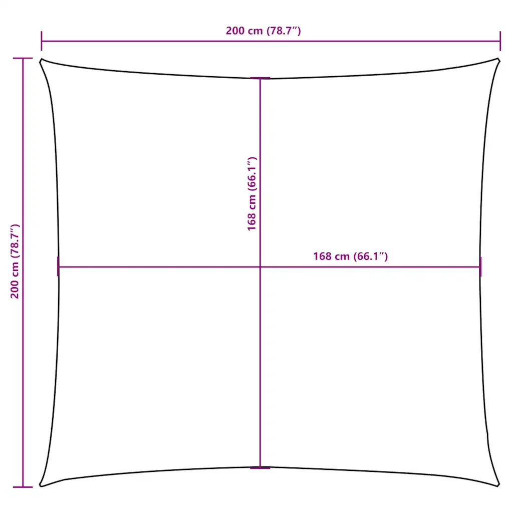 Vela Parasole | Telo Ombra | Vela da ombra in Tela Oxford Quadrata 2x2 m Rossa - Image 10