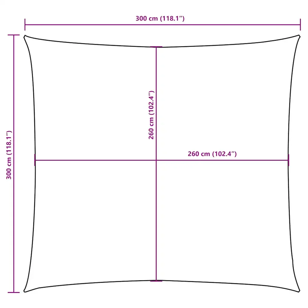 Vela Parasole | Telo Ombra | Vela da ombra in Tela Oxford Quadrata 3x3 m Crema - Image 10