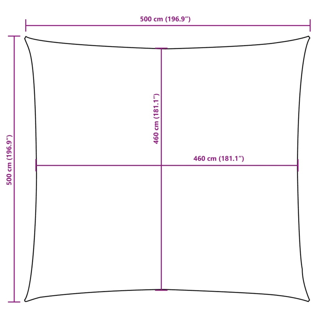 Vela Parasole | Telo Ombra | Vela da ombra in Tela Oxford Quadrata 5x5 m Beige - Image 10