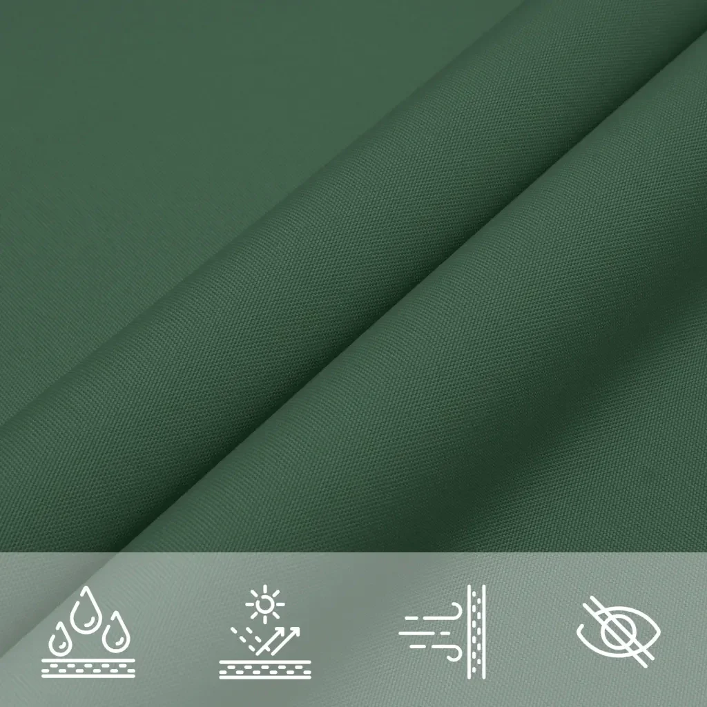 Vela Parasole | Telo Ombra | Vela da ombra in Tela Oxford Quadrata 5x5 m Verde Scuro - Image 7