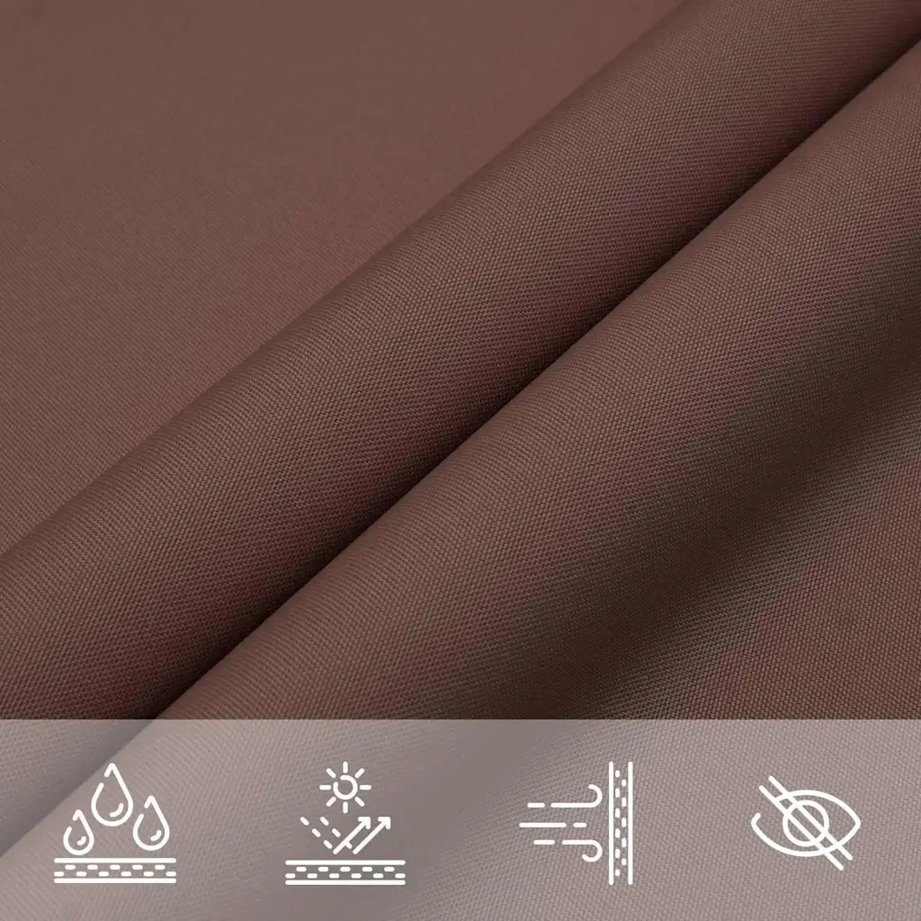 Vela Parasole | Telo Ombra | Vela da ombra Marrone 2x2x2 m 100% Poliestere Oxford - Image 7