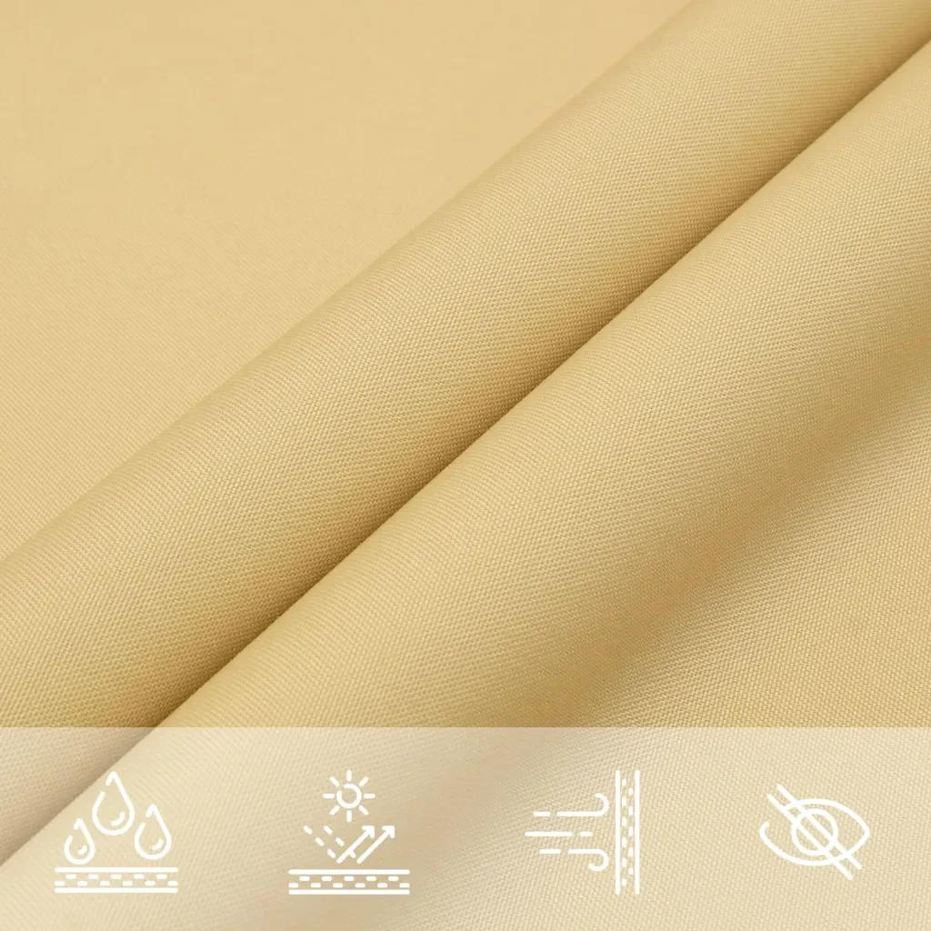 Vela Parasole | Telo Ombra | Vela da ombra Sabbia 3,5x2 m 100% Poliestere Oxford - Image 8