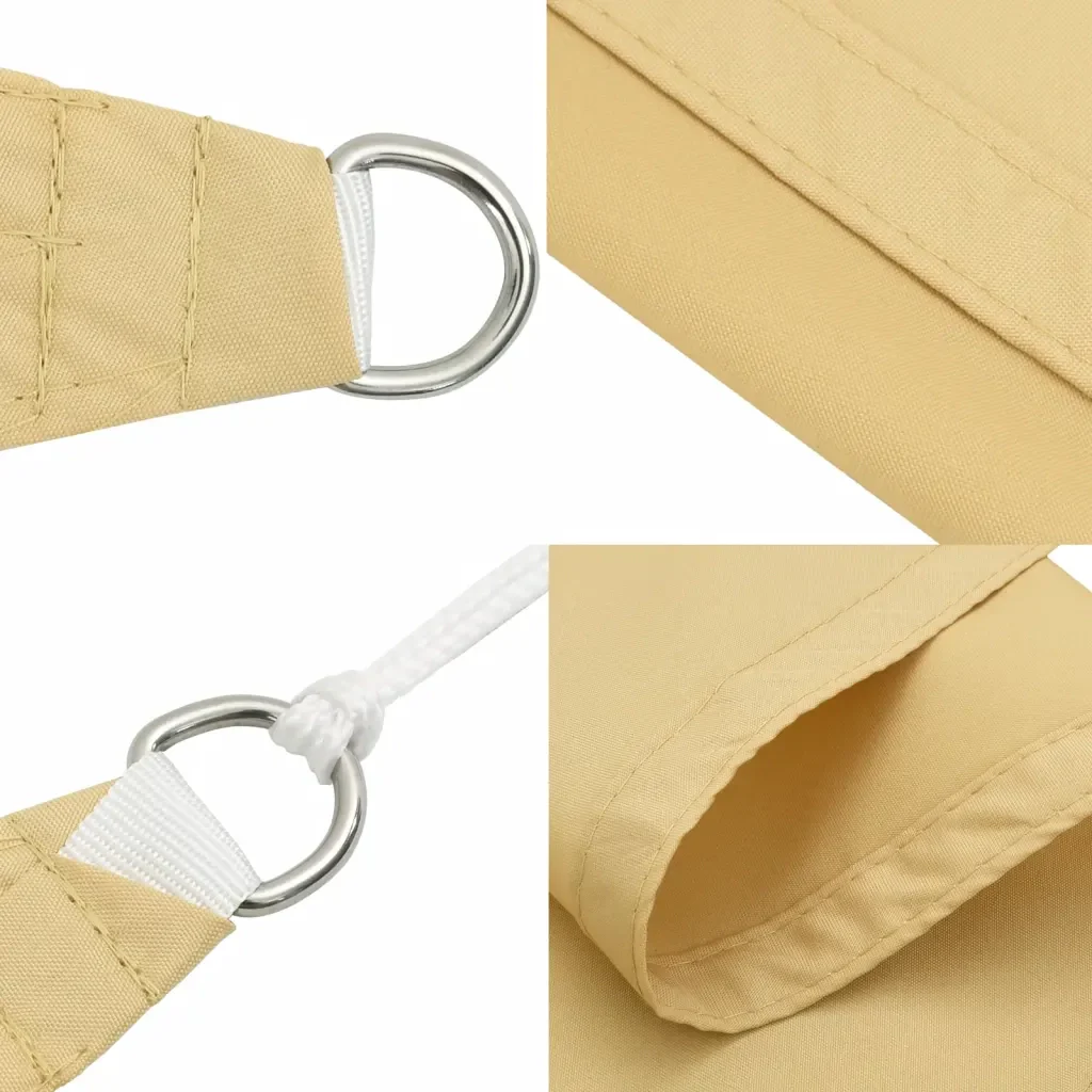 Vela Parasole | Telo Ombra | Vela da ombra Sabbia 3,5x3,5x4,9 m 100% Poliestere Oxford - Image 6