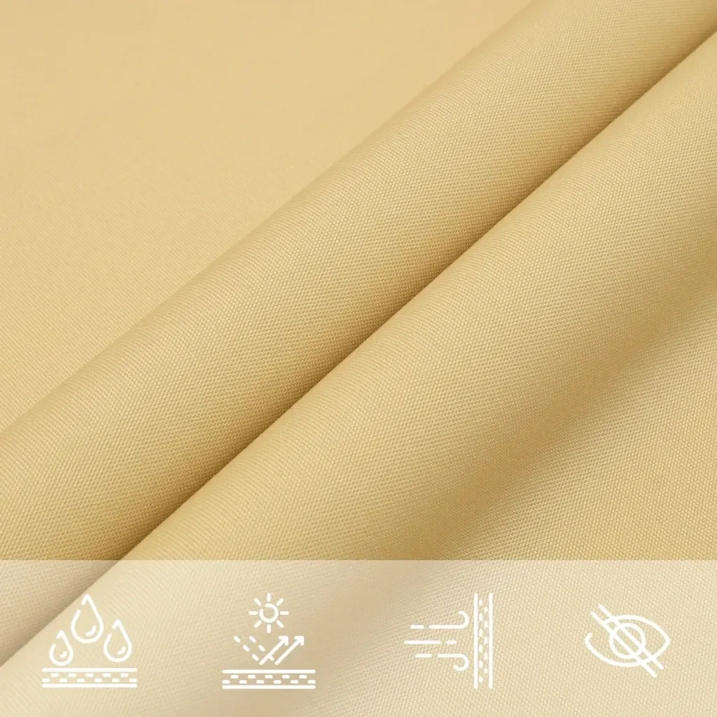 Vela Parasole | Telo Ombra | Vela da ombra Sabbia 3x2 m 100% Poliestere Oxford - Image 8