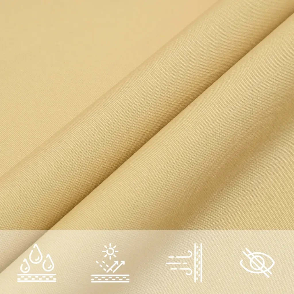Vela Parasole | Telo Ombra | Vela da ombra Sabbia 4,5x4,5x4,5 m 100% Poliestere Oxford - Image 7