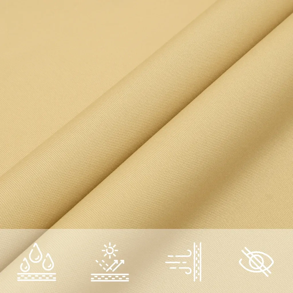 Vela Parasole | Telo Ombra | Vela da ombra Sabbia 4x4 m 100% Poliestere Oxford - Image 8