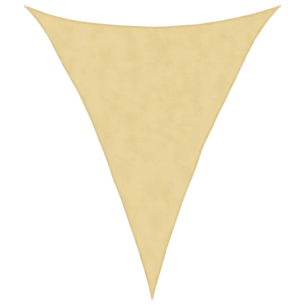 Vela Parasole | Telo Ombra | Vela da ombra Sabbia 5x6x6 m 100% Poliestere Oxford
