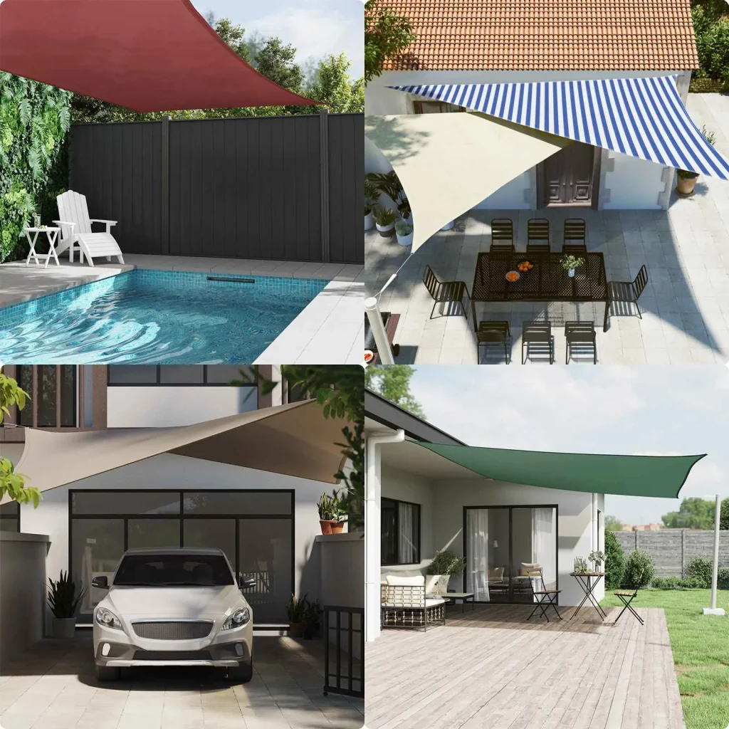 Vela Parasole | Telo Ombra | Vela da ombra solare 3,5 x 2,5 m 100% Poliestere Oxford - Image 2
