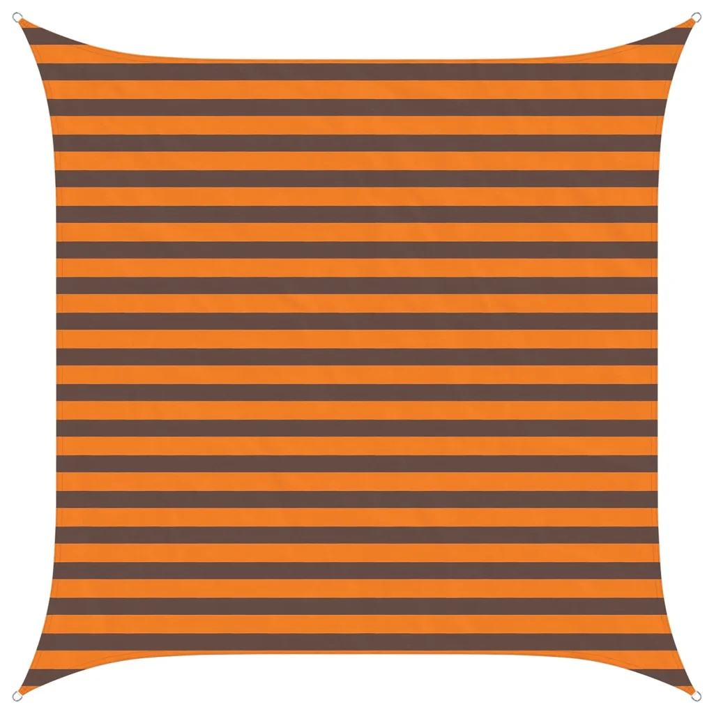 Vela Parasole | Telo Ombra | Vela da ombra solare Arancione e Marrone 2,5 x 2,5 m