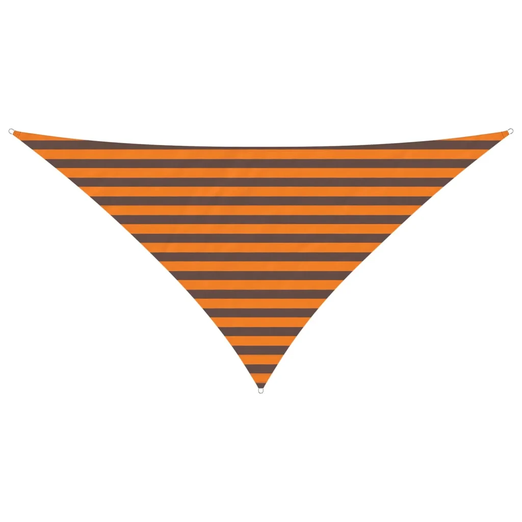Vela Parasole | Telo Ombra | Vela da ombra solare Arancione e Marrone 2,5 x 2,5 x 3,5 m